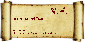 Mult Alóma névjegykártya